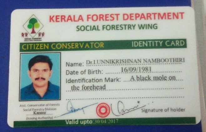 Citizen-Conservator-Kerala-Forest-Department-Itoozhi-Dr-I-Unnikrishnan-Namboothiri